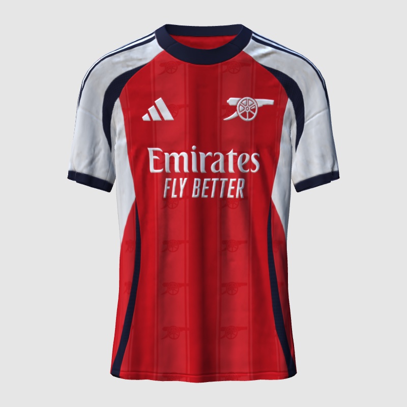 Arsenal x Adidas Home Redesign 24/25 - FIFA Kit Creator Showcase
