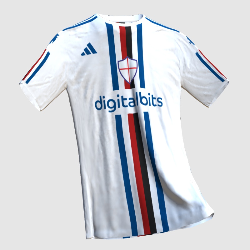 Maillot Sampdoria Depaoli X Vialli – Match Worn Issue 2023/2024 – Macron – Avec COA