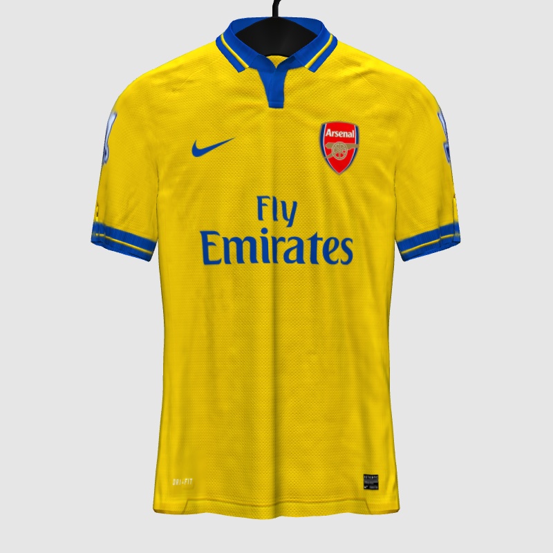 Arsenal 13-14 Away Kit ニャブリ Arsenal 13/14 Away kit/jersey Wilshere #10 men's S - 2013/14