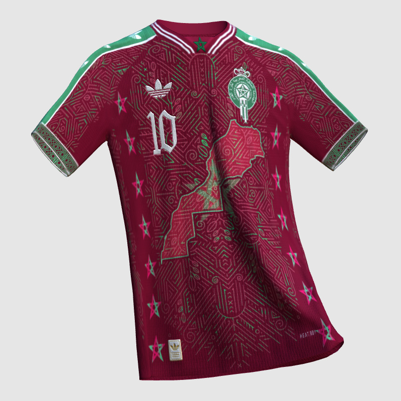 Pink Morocco Kit Morocco x ADIDAS x Away Kit Concept - FIFA Kit Creator Showcase