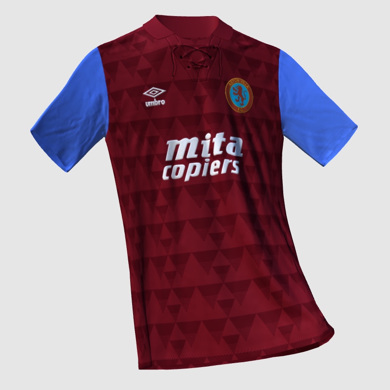 1990/91 Aston Villa Home Shirt *Remastered* - FIFA Kit Creator