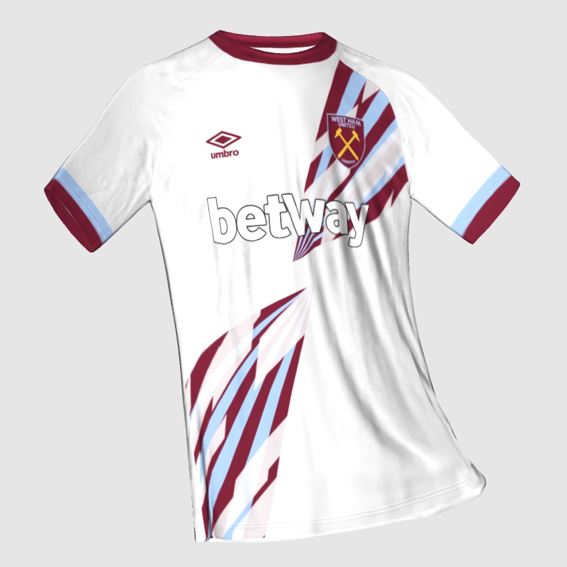 West Ham Away kit concept 20252026 FIFA Kit Creator Showcase