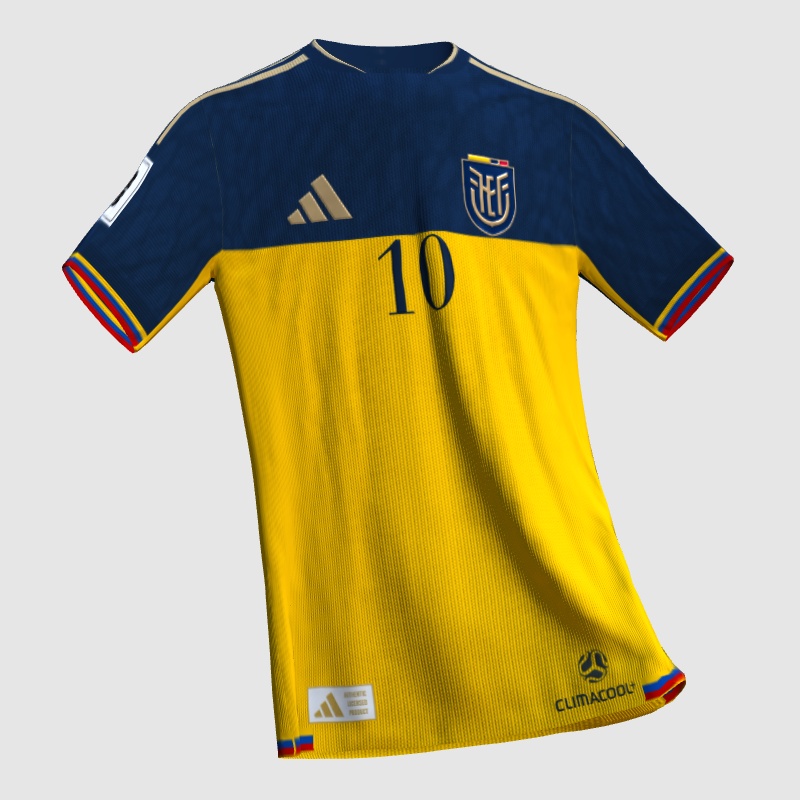 Ecuador x Adidas / Home Kit / World Cup 2026 - FIFA Kit Creator Showcase