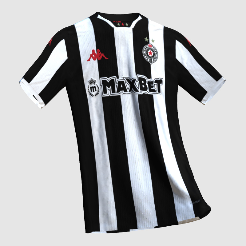 FK Partizan x Kappa 25/26 Home - FIFA Kit Creator Showcase
