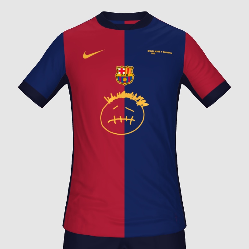 Barcelona home 24/25 x Travis Scott - FIFA Kit Creator Showcase