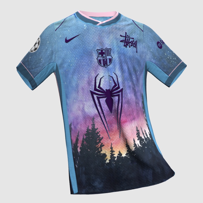 Barcelona Third Kit 2025/26 X Stussy - FIFA Kit Creator Showcase