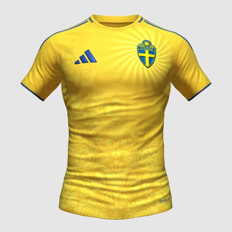 Sweden x Adidas Home Concept Kit - FIFA Kit Creator Showcase