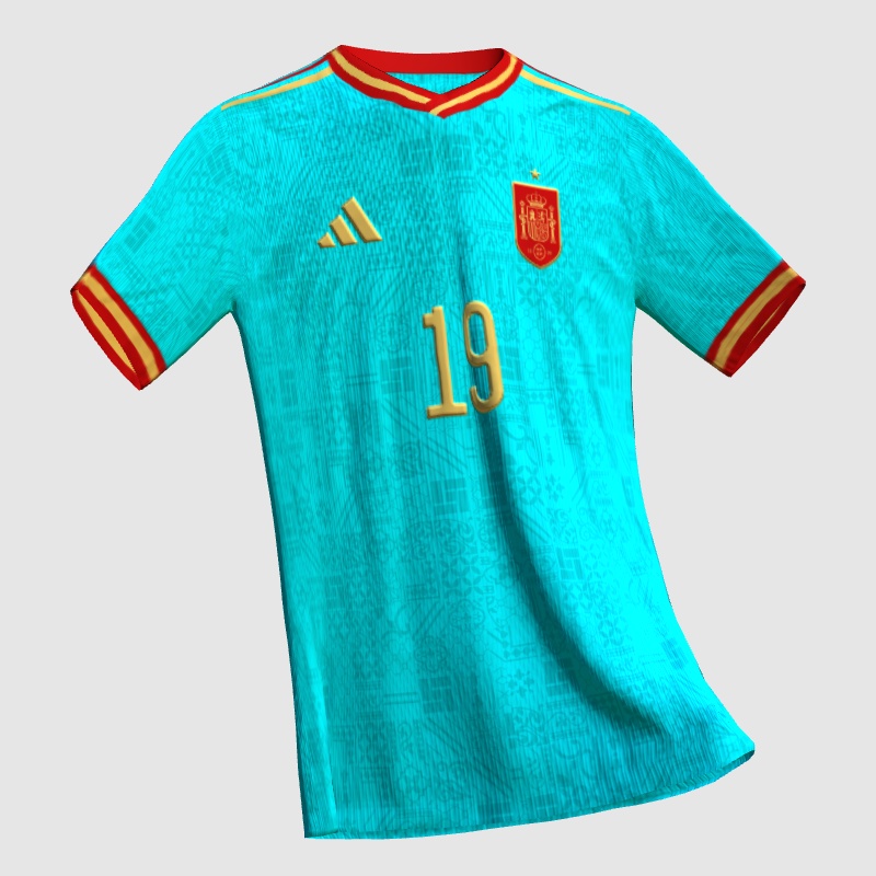 Spain away kit concept v2 - FIFA Kit Creator Showcase