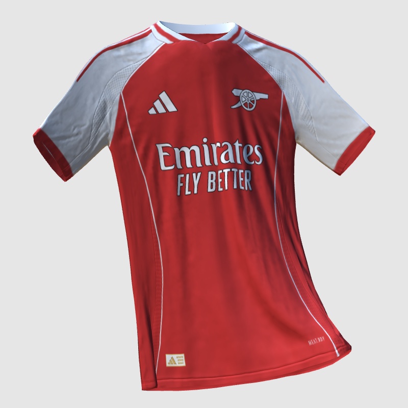 Arsenal X Adidas X Emirates 2025/26 redesign home - FIFA Kit Creator ...