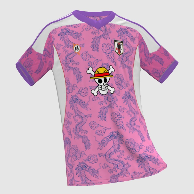Japan X dragon ball & one piece jersey concept - FIFA Kit