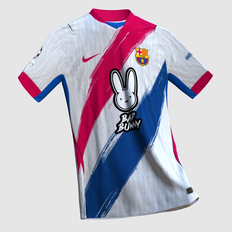 FC Barcelona x Bad Bunny away kit concept - FIFA Kit Creator Showcase