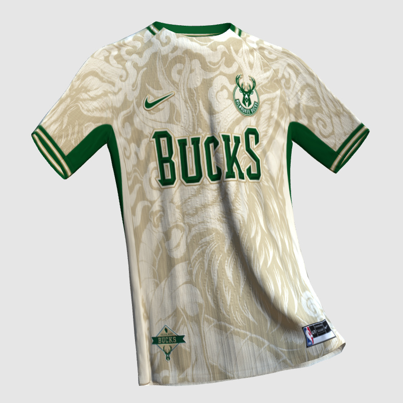 Milwaukee Bucks x Nike 25/26 Home - FIFA Kit Creator Showcase