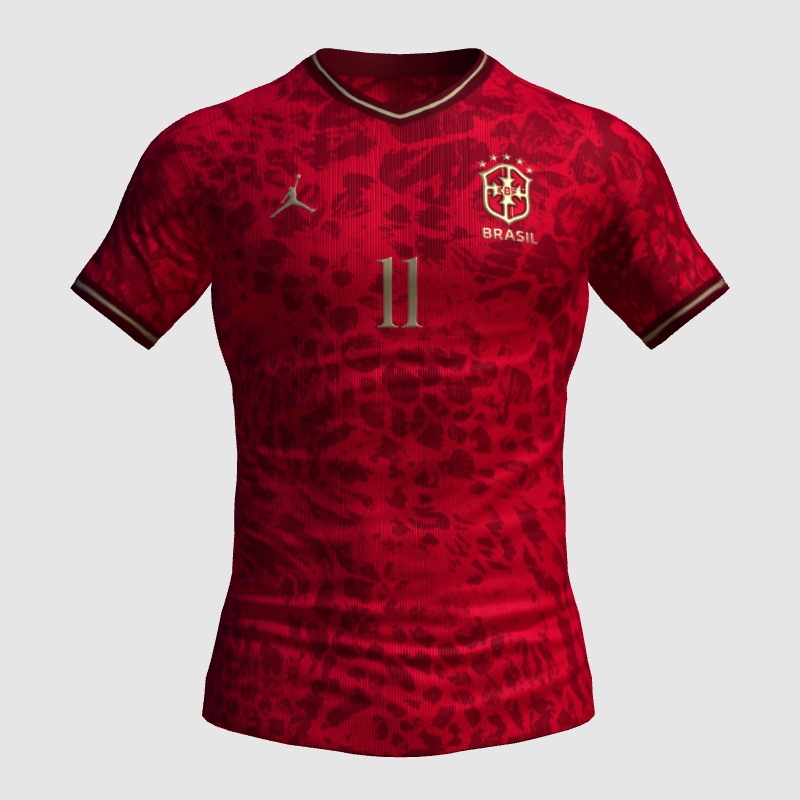 Brazil X Jordan concept red kit - FIFA Kit Creator Showcase