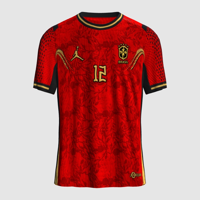 Brazil x Jordan Red Kit Concept - FIFA Kit Creator Showcase