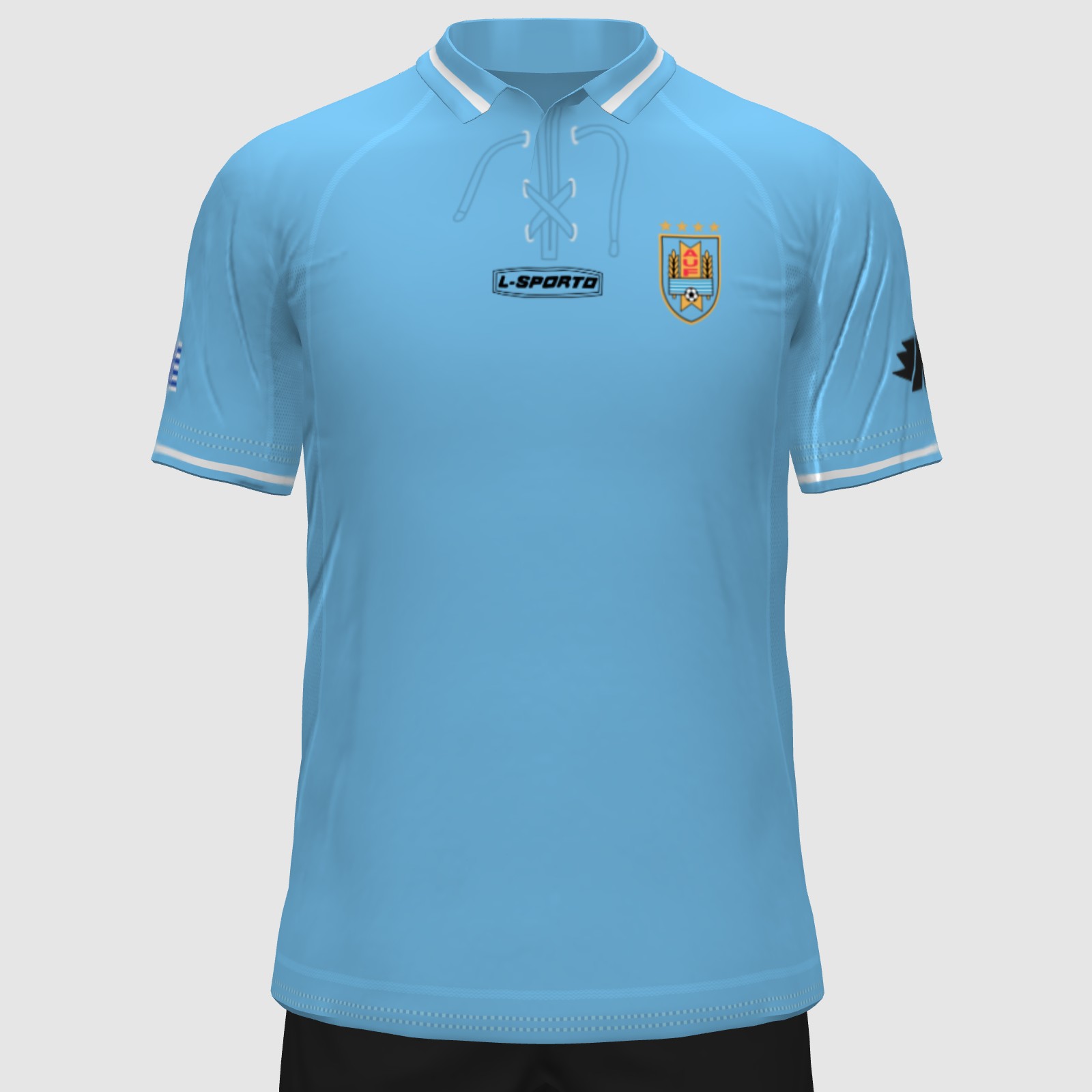 2002 ウルグアイ代表ユニフォーム　L-SPORTO XL 2002 WORLD CUP: L-SPORTO x URUGUAY GK - FIFA Kit Creator Showcase