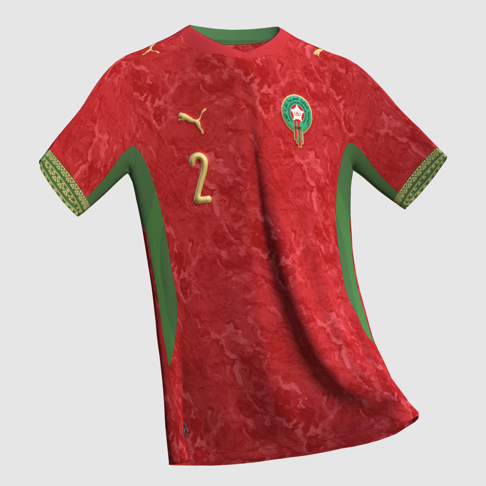 Pink Morocco Kit Morocco 2026 WC Home Kit - FIFA Kit Creator Showcase