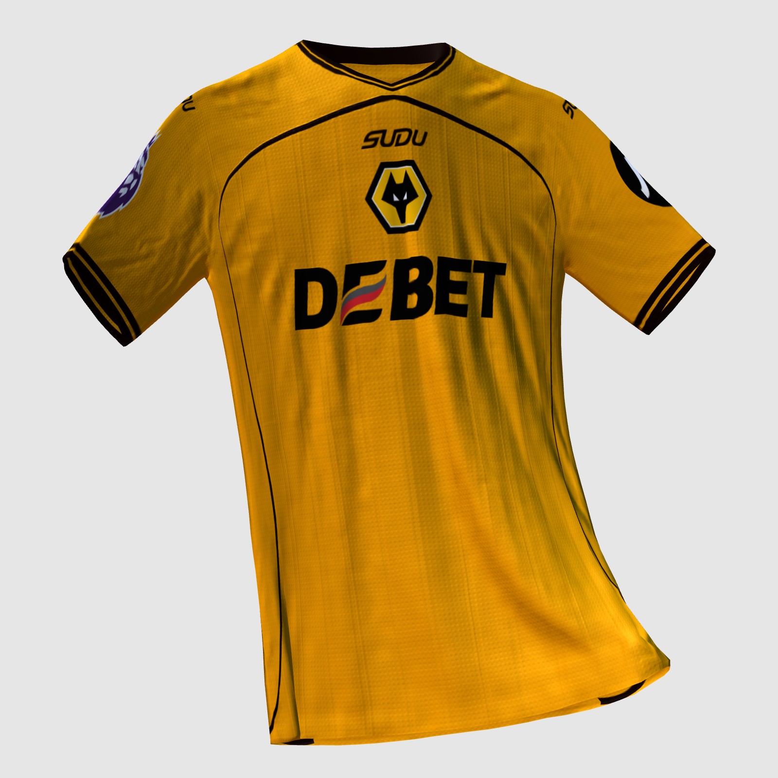 Wolves Design Match Wolves home retro kit concept - FIFA Kit Creator Showcase